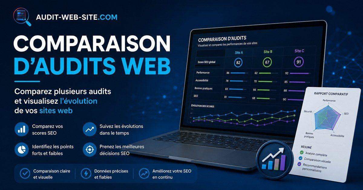 Aperçu de l'outil Concurrent VS pour comparer une URL à ses concurrents.